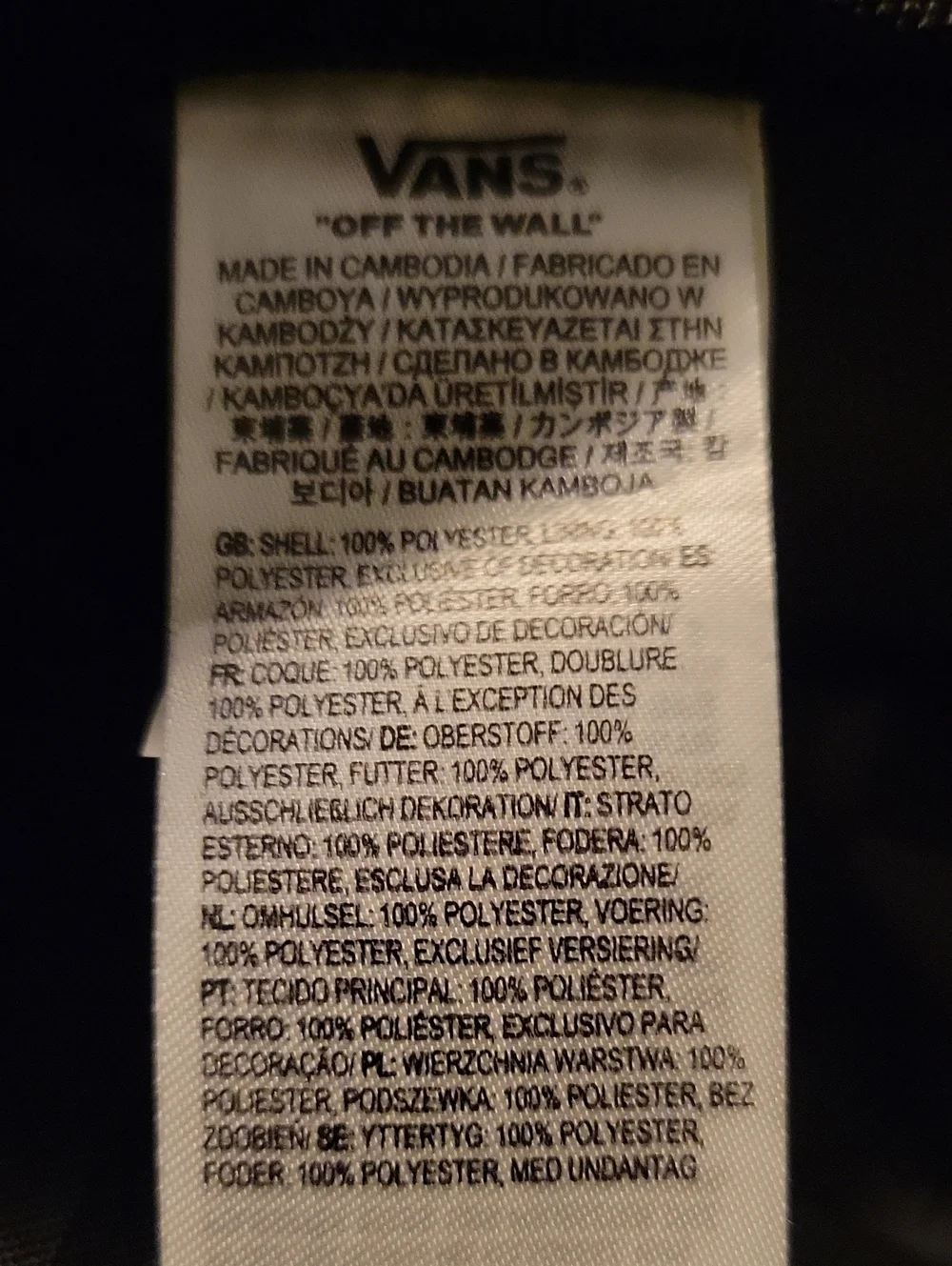 Vans Old Skool Drop V Black Backpack with White Logo Patch